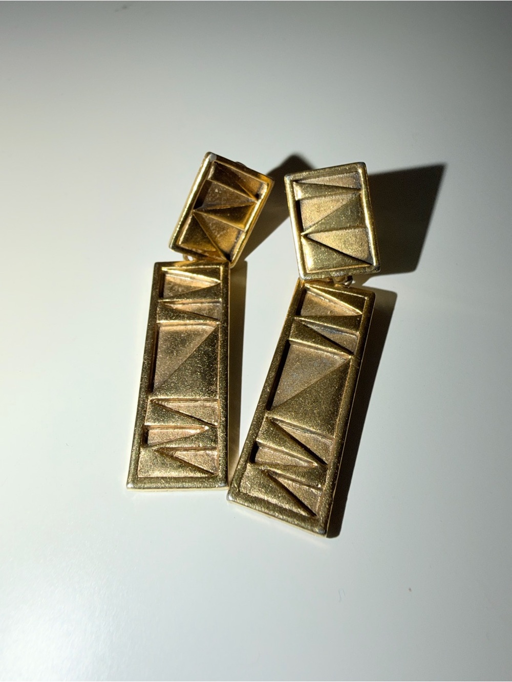 Vintage Monet Gold-Tone Clip-On Earrings